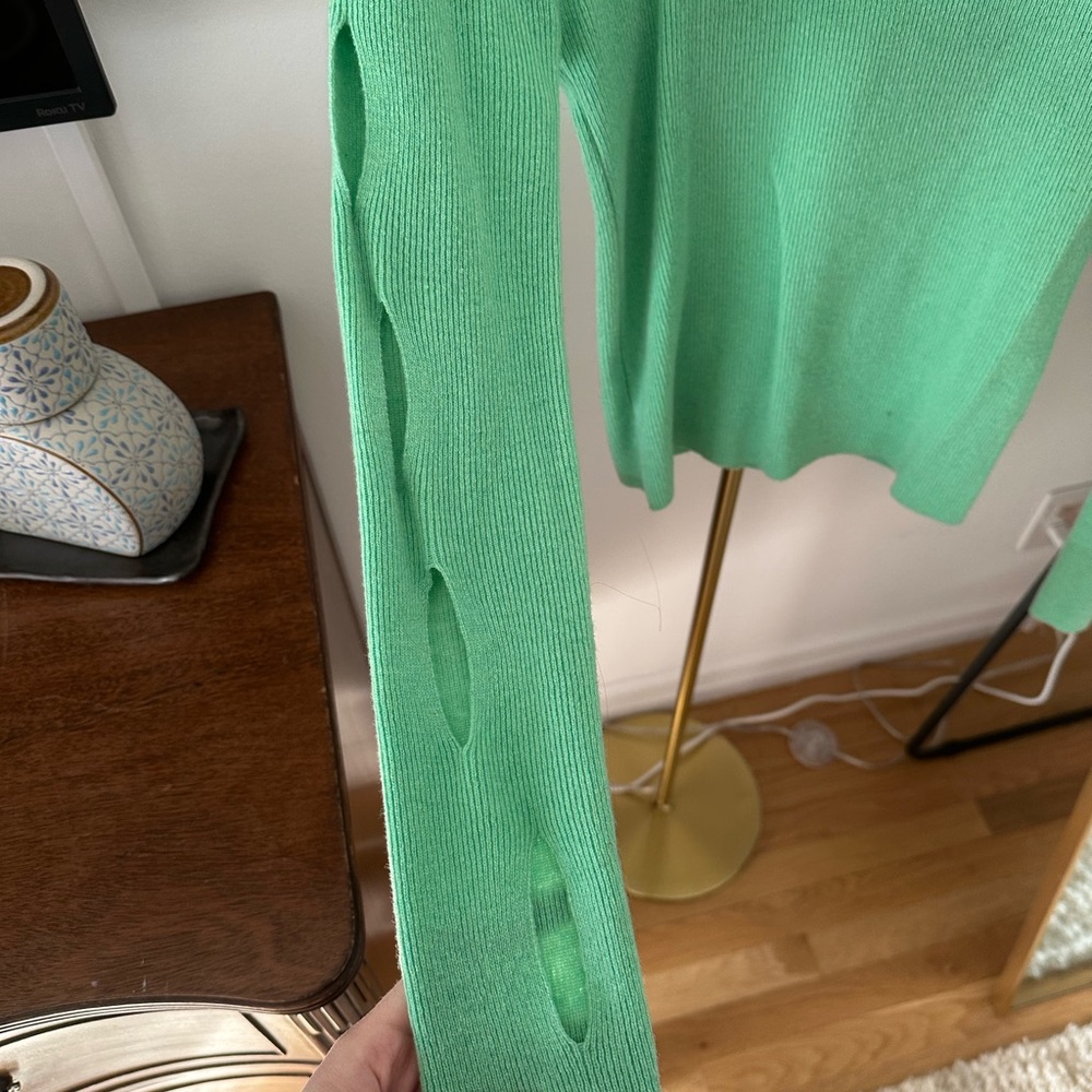 Source Unknown Mint Green Crew Neck Sweater - image 2